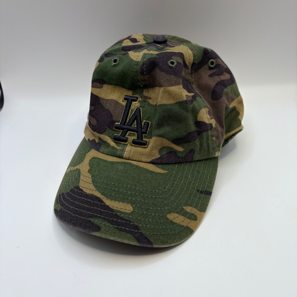 LA Dodgers Camo Hat Twins Enterprise The Franchise MLB Baseball Cap Large Camo
